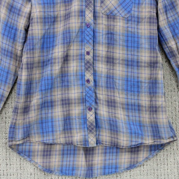 AX Armani Exchange Shirt Mens XS Blue Plaid Casual Button Down Collared Cotton - Picture 4 of 9